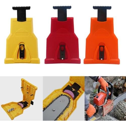 COLOR Chainsaw Teeth Sharpener Portable Sharpen Chain Saw Bar-Mount Fast Grinding Sharpening Chainsaw Chain Woodworking Tools