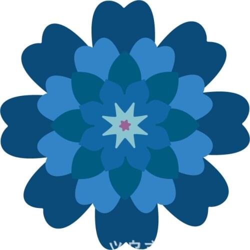 YLCD210 4pcs Flower Frame Metal Cutting Dies For Scrapbooking Stencils DIY Cards Decoration Embossing Folder Die Cutter Template