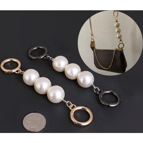 1 Pc Pearl Purse Chain Strap Extender For Cross-Body Shoulder Bag Handbag DIY Purse Replacement Charms Bag Accessories