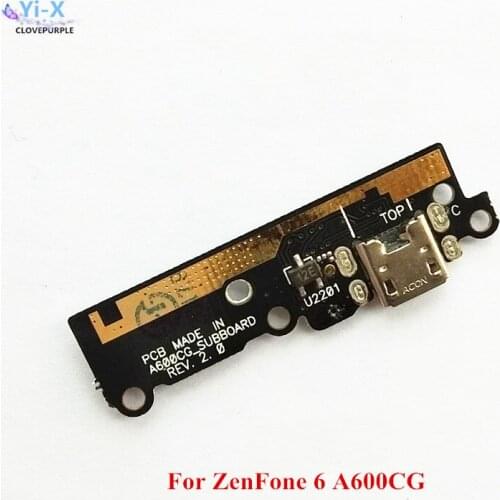 1PCS Dock Connector Board For ASUS Zenfone 6 A600CG USB Charging Port Flex Cable Ribbon Replacement Parts