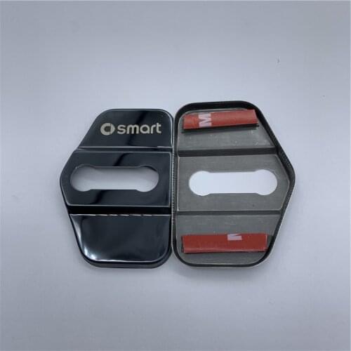 2Pcs Car Door Lock Cover Emblems For Smart Fortwo 450 City-Coupe Crossblade Fortwo Cabrio Coupe 450 Accessories Car Styling