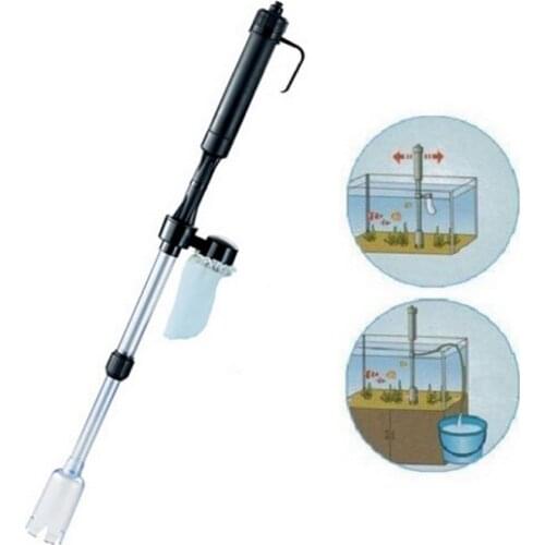 2018 Aquarium Battery Syphon Operated Fish Tank Vacuum Gravel Water Filter Clean Siphon Filter Cleaner Fish Tank Tools Aquarium