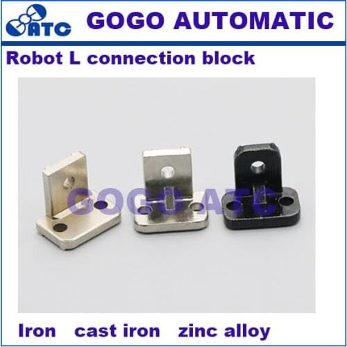 Robot accessories L connecting block fixing block Fixture parts JE40D010 Injection molding machine parts Iron Right angle