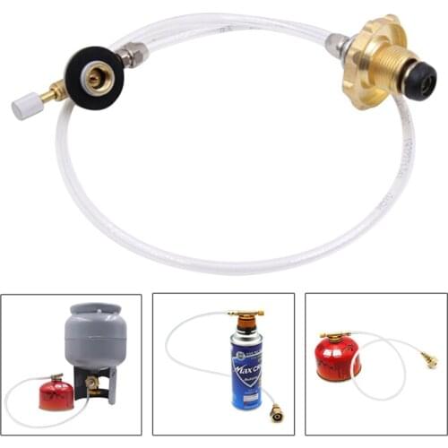 Outdoor Camping Gas Charging Accessories Gas Furnace Connector Portable Gas Stove Propane Refill Adapter Tank Coupler Adaptor