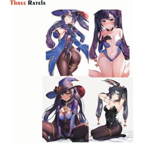 Three Ratels F532 Mona Genshin Impact Vinyl Car Sticker Auto Accessories For Anti Scratch Film Waterproof Property Auto Decor