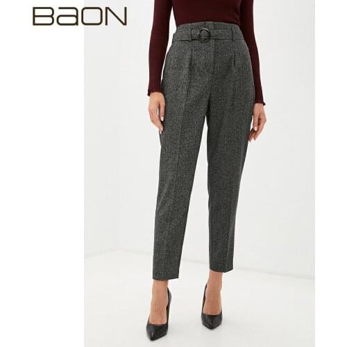 Женские брюки с высокой посадкой BAON China At AliExpress
