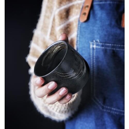 Japanese style tea cup water cup ceramic hand-painted Kung Fu tea cup Japanese cuisine retro tableware cup restaurant single cup