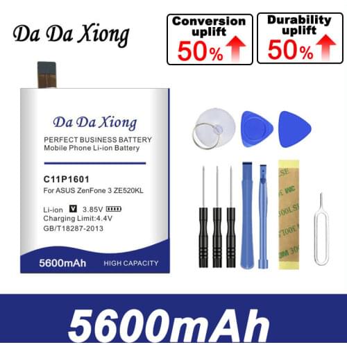 Da Da Xiong 5000mAh C11P1601 Battery for Asus ASUS ZENFONE 3 ZE520KL Battery ZENFONE3