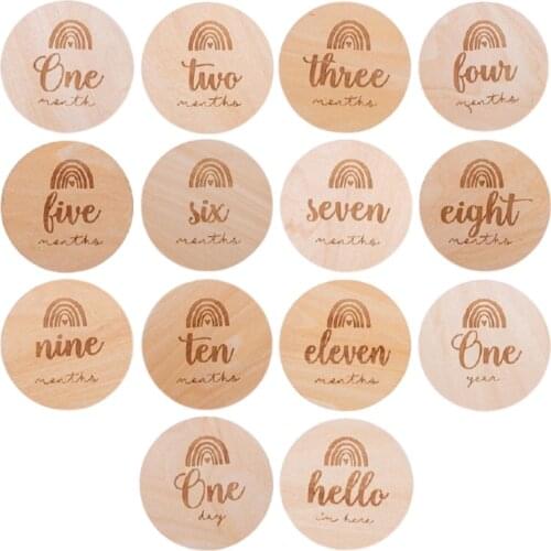 Baby Milestone Set Baby Photography Props Toys Baby Monthly Newborn Memorial Card Montessori Memorial Toys Newborn Baby Gift