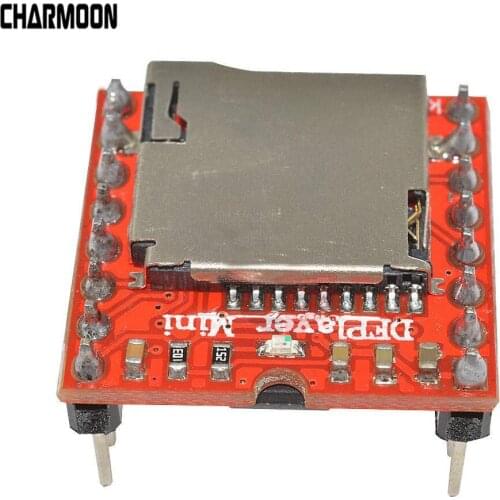 For Arduino TF Card U Disk Mini MP3 Player Audio Voice Module Board Red For Arduino DF Mini MP3 Player Module