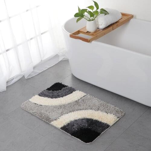 Home Floor Mats Microfiber European Tufted Carpet Household Bathroom Absorbent Mats Home Door Mat