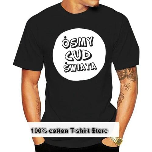 Eighth World Miracle Nova tshirt tshirt male CzarnyKoszulka Mens tshirt Mens T-shirt Polish shirt Poland Tee Gift Funny