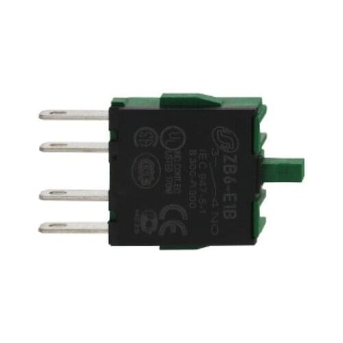 10 PCS ZB6E2B Contact block, Harmony XB6, single for head Ø 16 1NC faston connector