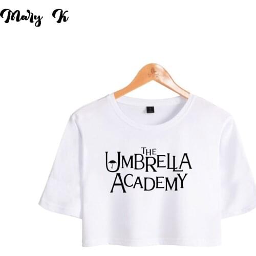 The Umbrella Academy Crop Top Exposed navel girl T-Shirt Oversize O-neck Tops Women Funny Tshirt The Umbrella Academy tops