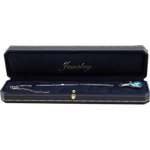 Leather paper jewellery boxes and packaging bracelet case jewelry organizer gift box