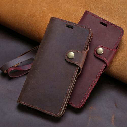 Leather Flip Phone Case For ZTE Blade V6 V7 V8 V9 V10 A2 A3 A6 A0616 A210 A452 A512 A520 A521 A530 A610 Crazy Horse Skin Wallet