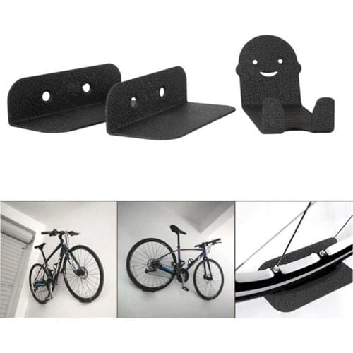 Bicycle Bracket High Carbon Steel Load Bearing 25KG Bicycle Wall Rack 3PCs/Set Wall Mount Bicycle Holder Mountain Bike Rack