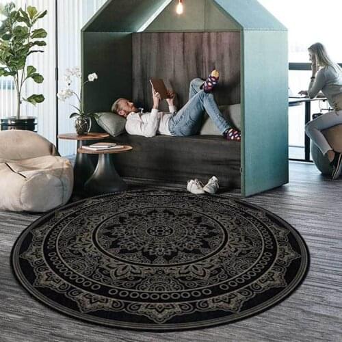 Mandala Lotus Round Carpet Floor Mat Soft Carpets Bathroom Door Mat Balcony Bath Anti-slip Rug Decor Carpet Tapis Salon Rugs