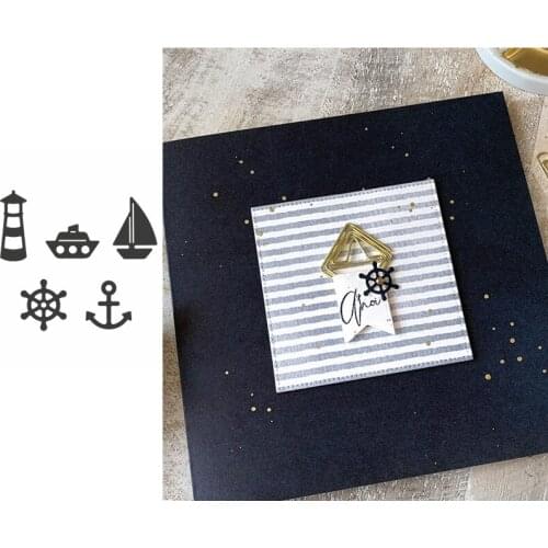 Navigation Ship Rudder Metal Cutting Dies DIY Card Album Making Crafts Scrapbooking Embossing Template Cutting Dies 2019