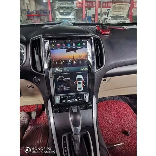 4+128G Tesla Screen Multimedia Stereo Android 9.0 Player For Ford Edge 2015 2016 2017 2018 GPS Navigation Receiver IPS Head Unit