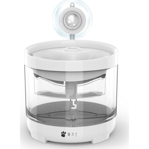 1.5L Cat Water Fountain 1 Filters Automatic Dog Water Dispenser Clear Faucet Drinker for Cats Pet Drinking Bowl Sensor Feeder