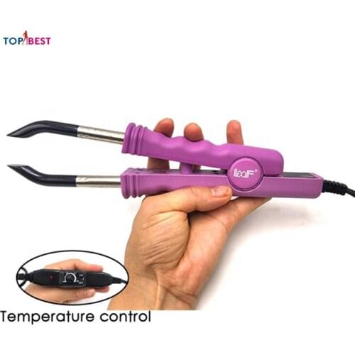 Professional Hair Connector High Temperature Controllable Smart Mini Heat Iron Fusion Hair Extension Iron Keratin Bonding Tools