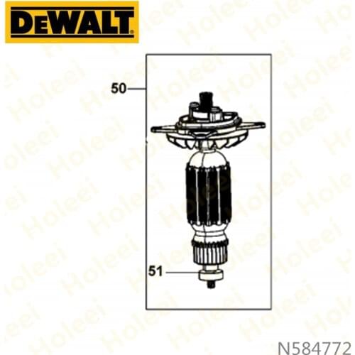 220-240V Armature Rotor FOR DEWALT D25333K N584772
