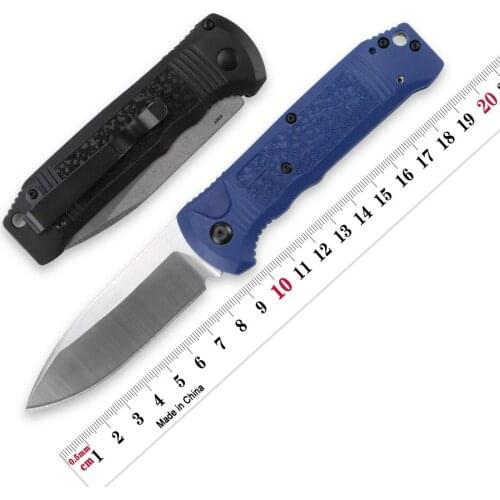 Blue folding knife S30V blade nylon glass fiber handle tactics outdoor camping hunting fishy pocket fruit knife EDC tools 4400