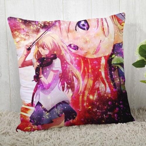 Your Lie in April Pillow Cover Customize Pillow Case Modern Home Decorative Pillowcase For Living Room 45X45cm A19.12.13