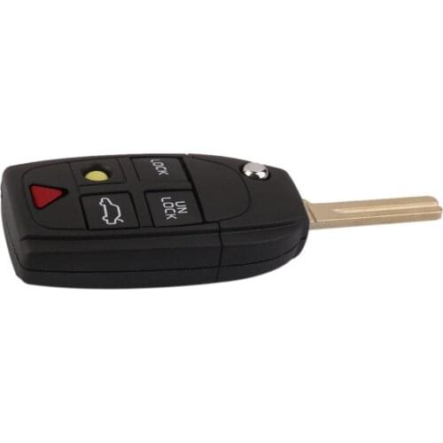 Replacement 5Button Remote Flip Key Blade Case FOR VOLVO S60 S80 XC90