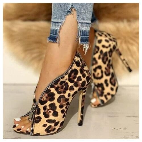 Women Summer Pumps Office High Heels Plus Size Woman Peep Toe Shoe Sexy Party Wedding Sandals Female Mujer Sapato Feminino