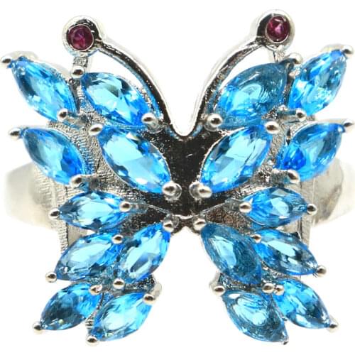 12x10mm SheCrown Lovely Cute Created Golden Citrine White CZ For Ladies Daily Wear Birthday Gift Silver Rings