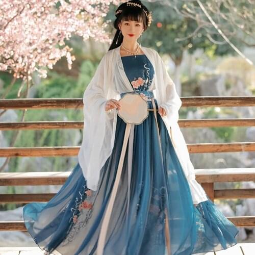 New Hanfu Dress For Women Chinese Style Traditional Summer Fairy Clothes Han/Tang/Song Dynasty Ancient Princess Costumes VO1141