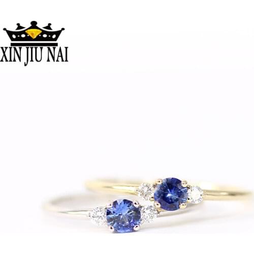 925 Anillos Silver 2 Color Hot Sale Simple Color Ice Crystal Sapphire Ring Female Diamond Rings For Women 14k Gold Jewelry