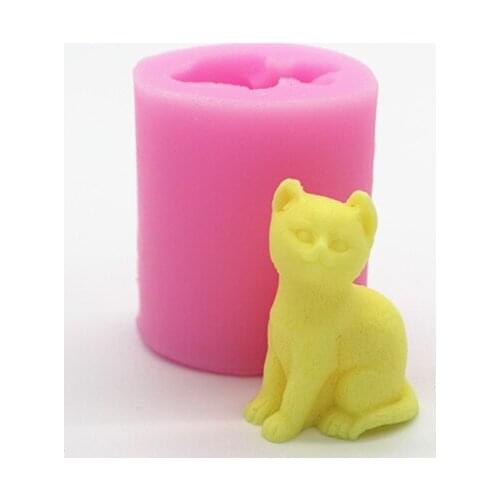 1 piece C343 cat pottery mould silicone Cake mold kitchen tools
