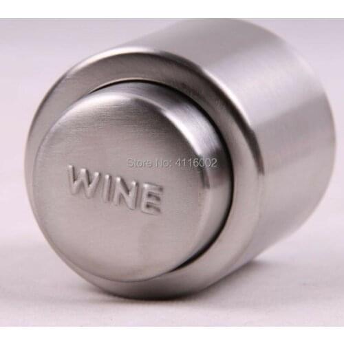 100pcs Stainless Steel Vacuum Sealed Red Wine Champagne Bottle Spout Liquor Flow Stopper Pour Cap Keep Fresh Bar Tools