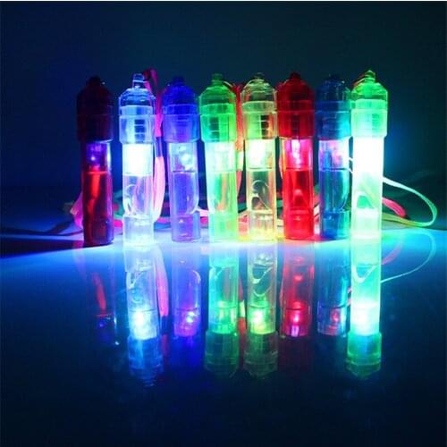 1200pcs Colorful child toy flash luminous LED Glow whistle ktv whistle party bar activity supplies noise maker Birthday Gift