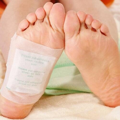 20pcs Bamboo Vinegar Foot Stickers Body Detox Foot Stickers Adult Health Foot Stickers 20Pcs Bag Foot Stickers