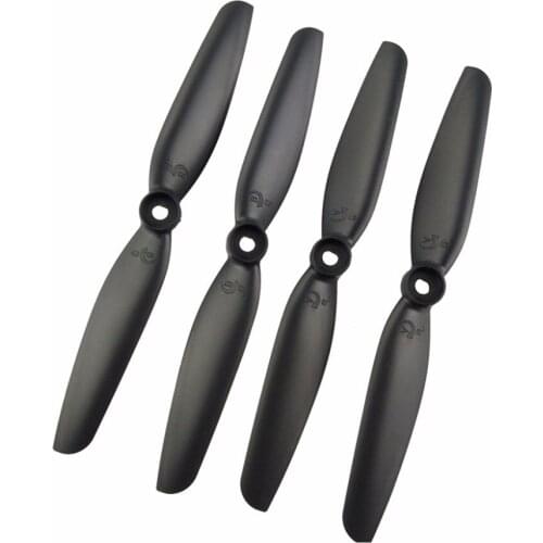 RC replacement accessories 4PCS Blades for MJX B6 B6F B6FD Bugs 6 remote control brushless helicopter-Black