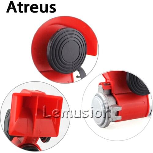 Atreus Car Styling 12V 130db Two-Tone Snail Air Horn For Nissan Qashqai Skoda Octavia a5 a7 Citroen c4 c5 Alfa romeo 159 Styling