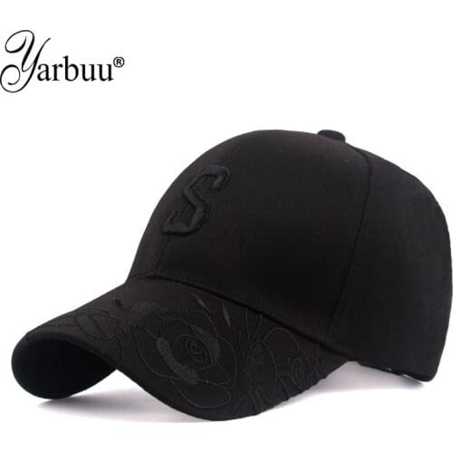 [YARBUU] 2020 New brand baseball caps Women Lady Flowers Embroidered Hat Adjustable Casual Snapbacks cap letter casquette caps