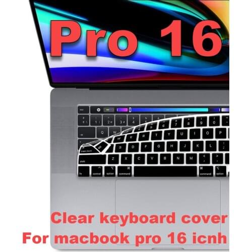 Laptop keyboard cover New macbook pro 16 inch A2141 Keyboard protective film Transparent keyboard cover For macbook pro 16