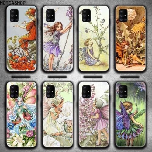 Beautiful Flower Fairy Illustration Phone Case For Samsung Galaxy A52 A21S A02S A12 A31 A81 A10 A30 A40 A50 A70 A80 A71 A51 5G