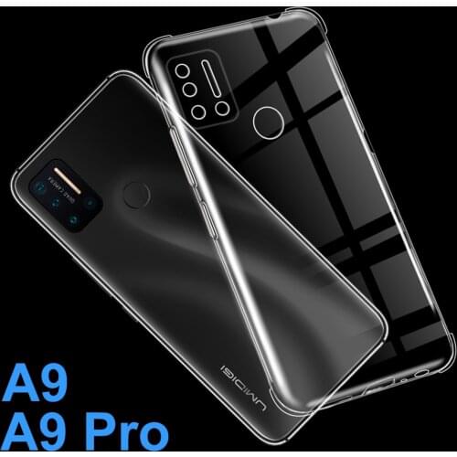 Case For UMIDIGI A9 Pro Glass Silicone Matte Soft TPU Back Cover Capa Telefone Funda Bumper UMI A9 Protector Shell Etui Coque
