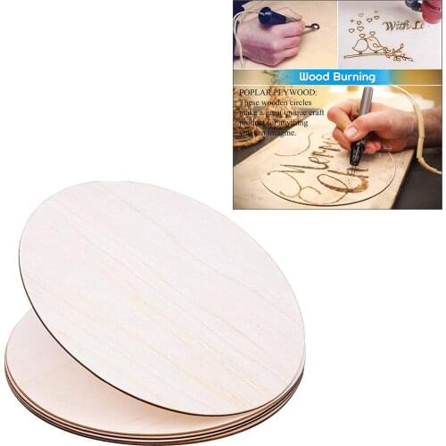 30cm Wood Circles Unfinished Round Discs Blank Wooden Slices Cutouts DIY Crafts for Coaster Painting Christmas Home Party Decor