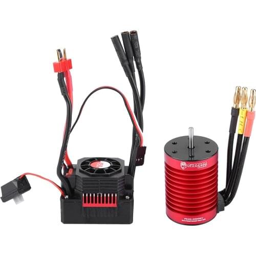 3000KV 4370KV SURPASS KINGKONG F540 Motor & KS45A ESC Combo Set For 1/10 Scale RC Car RC Accessory T Plug Male