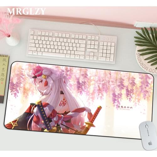 Hololive Nakiri Ayame Mouse Pad Anime Kawaii Cute Girl Carpet Gaming Accessories Computer Varmilo Keyboard Desk Mat LOL Mousepad