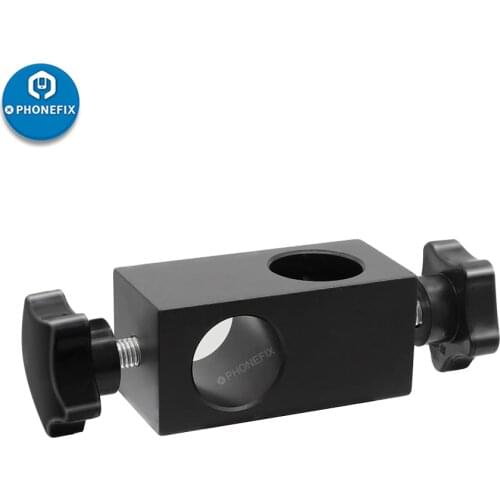 Diameter 25mm Multi-axis 360 Degree Adjustment Metal Arm Bracket For Stereo Microscope Single Arm Rotating Connection Adapter