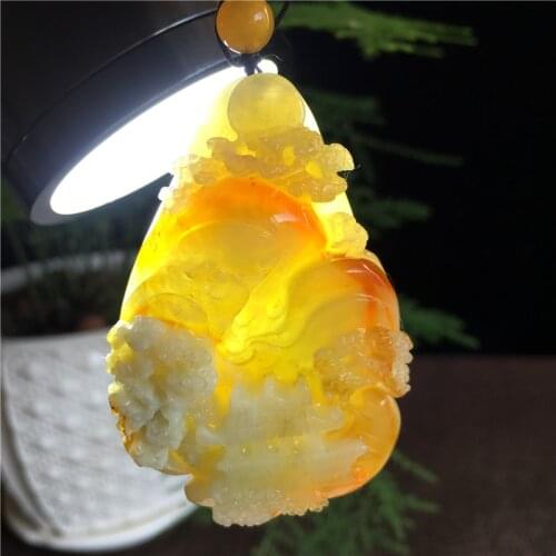 Natural 7A xiuyu jade A handcarved unique landscape jade pendant jadeite jade necklace women pendants men jewelry jade necklaces