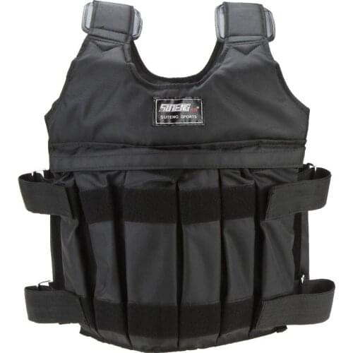 Max Loading 20kg/50kg Adjustable Weighted Vest Weight Jacket Exercise Boxing Training Waistcoat Invisible Weightloading Sand